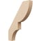 Ekena Millwork 3-inch W x 18-inch D x 24-inch H Ridgewood Rough Cedar Woodgrain TimberThane Knee Brace, Primed BRCUR03X18X24RIDRCPR - alternate 1